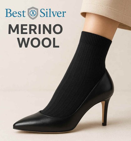 best4feet, bestsilver, merinowollen sokken